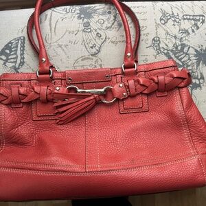 Coach Rust Color Handbag